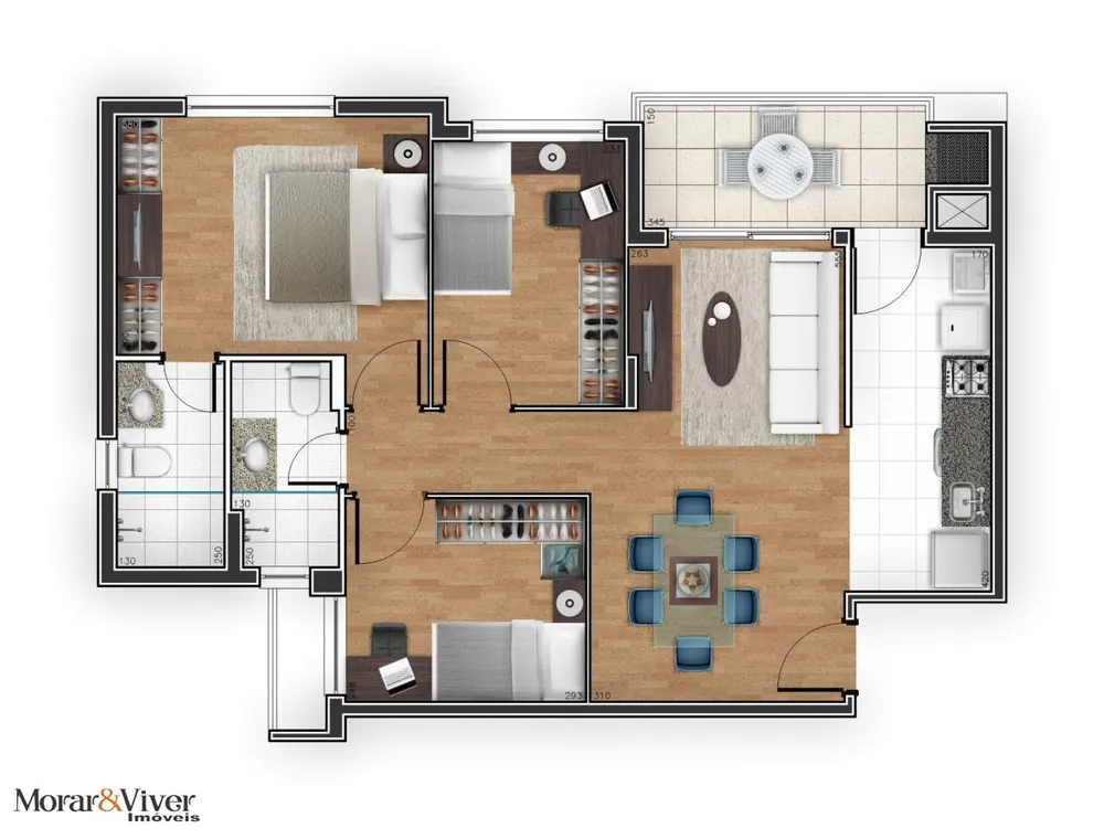 Apartamento, 3 quartos, 78 m² - Foto 11