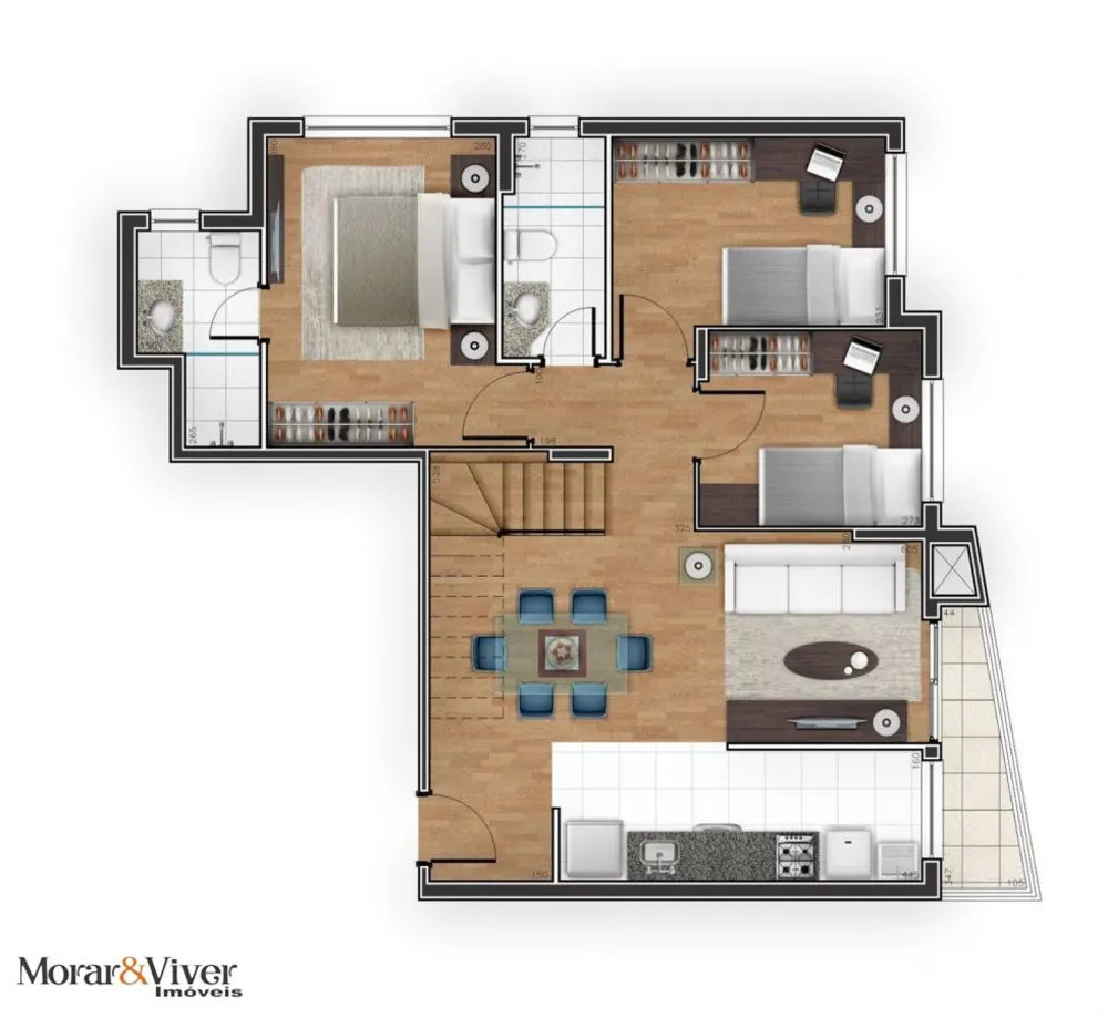 Apartamento, 3 quartos, 78 m² - Foto 8
