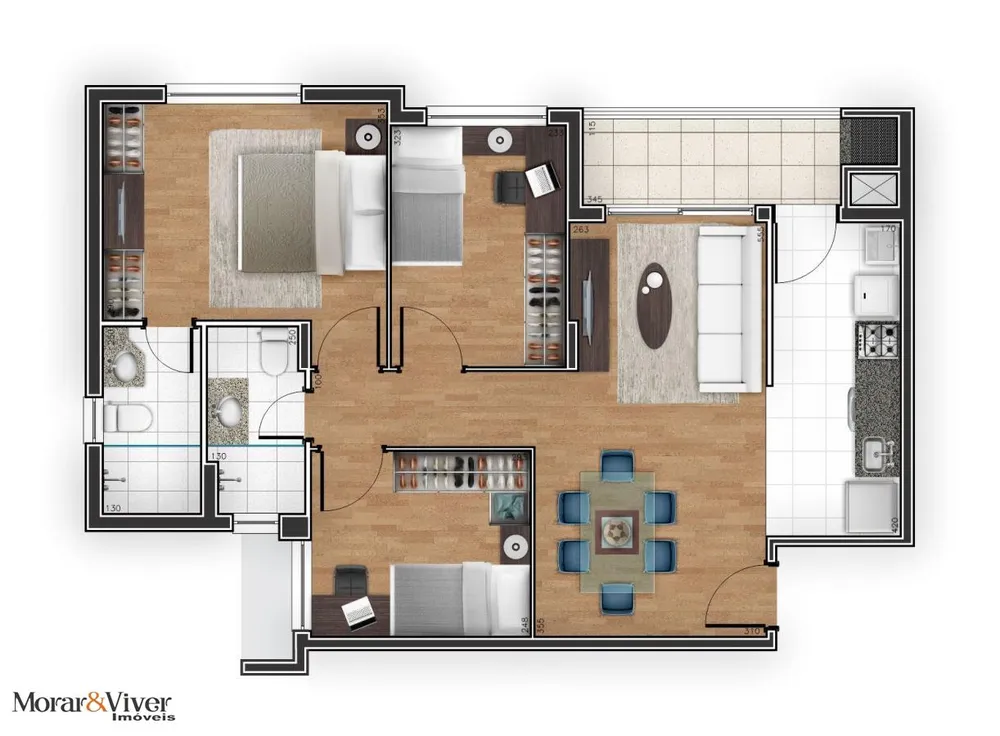 Apartamento, 3 quartos, 78 m² - Foto 12