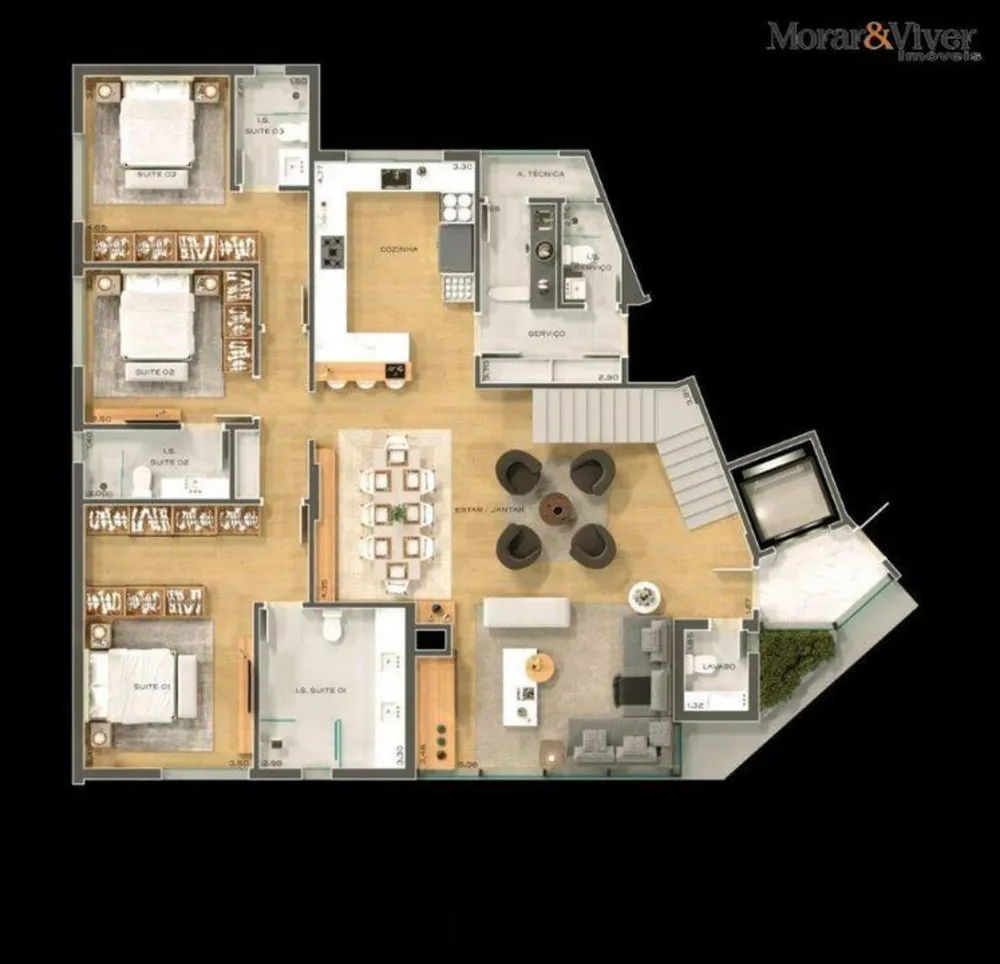 Apartamento, 3 quartos, 177 m² - Foto 12