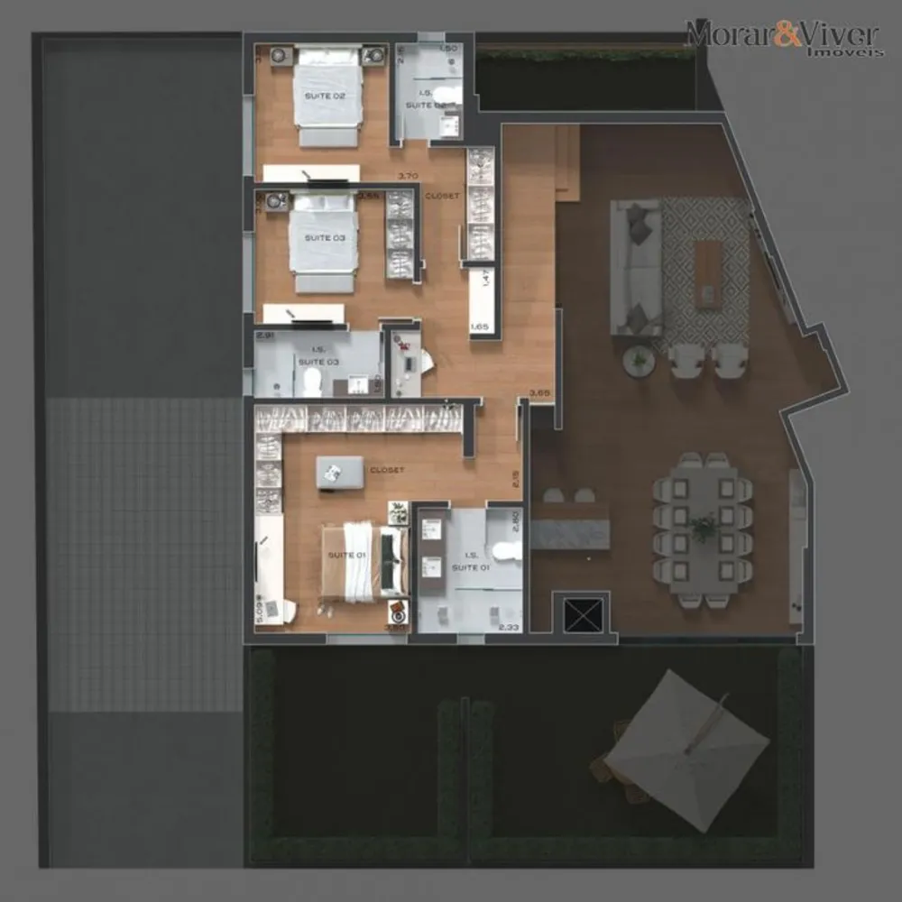 Apartamento, 3 quartos, 177 m² - Foto 4