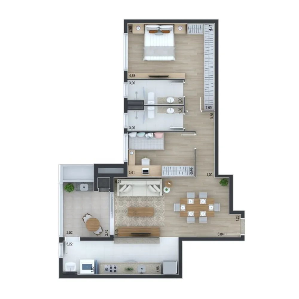 Apartamento, 2 quartos, 91 m² - Foto 15