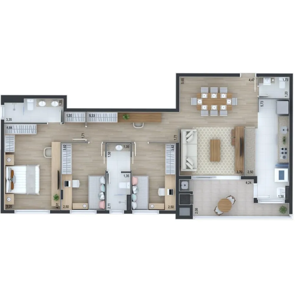 Apartamento, 2 quartos, 91 m² - Foto 14