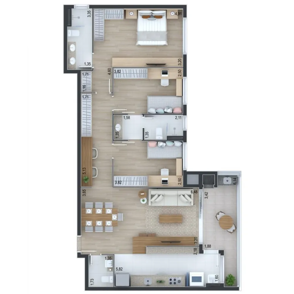 Apartamento, 2 quartos, 91 m² - Foto 12