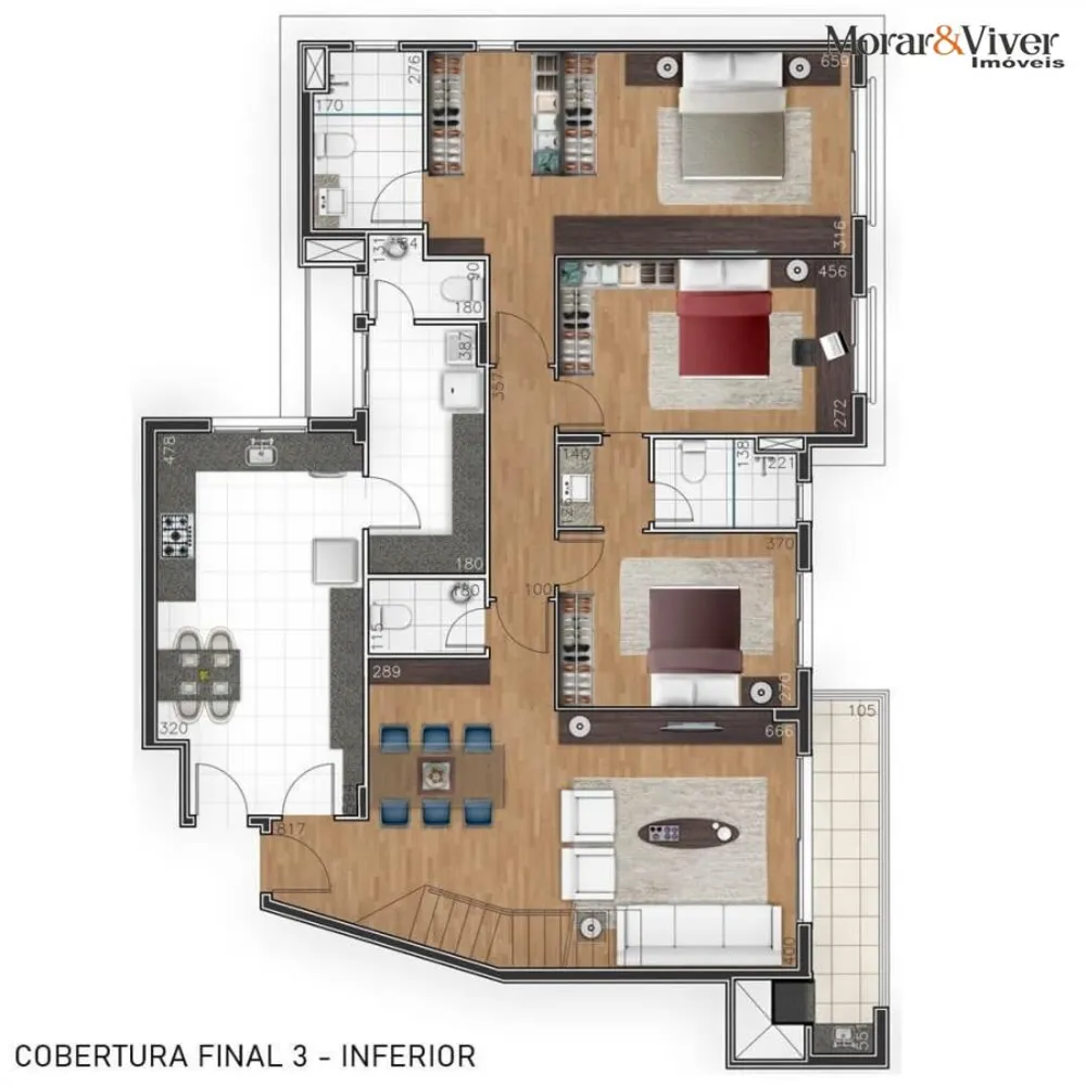 Apartamento, 3 quartos, 146 m² - Foto 9