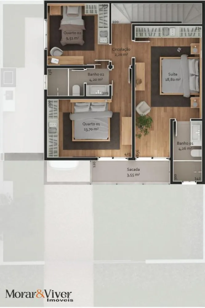 Sobrado, 3 quartos, 138 m² - Foto 9
