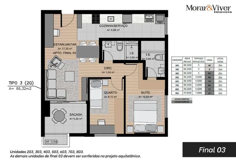 Apartamento, 2 quartos, 67 m² - Foto 1