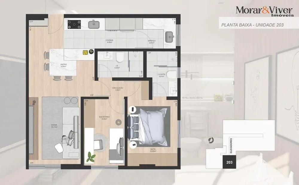 Apartamento, 2 quartos, 67 m² - Foto 7