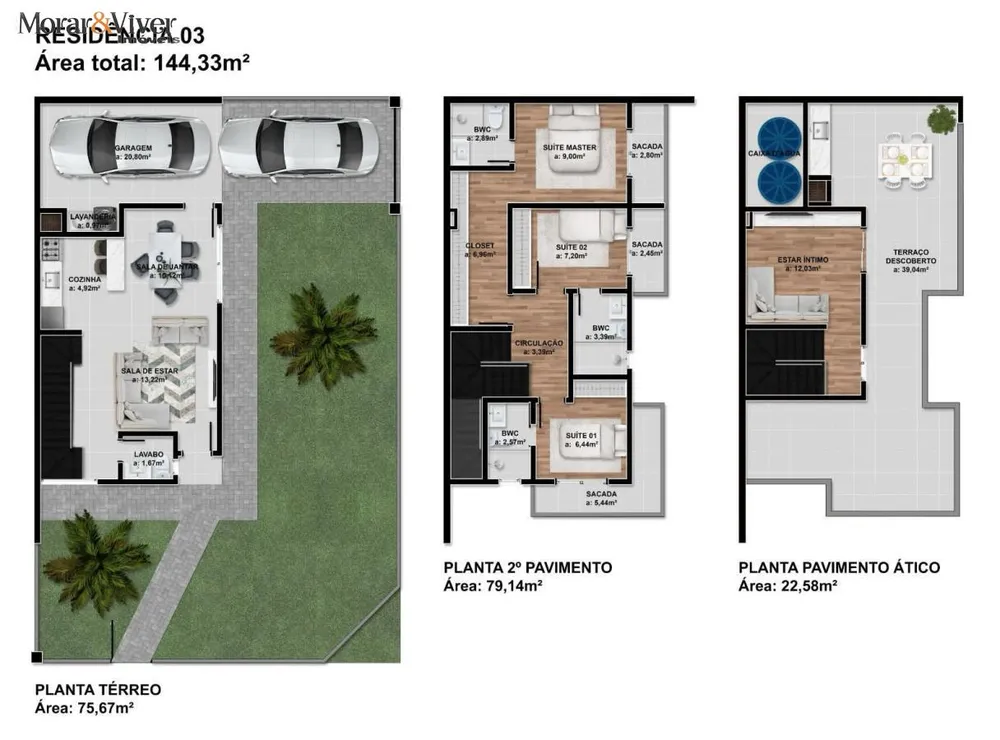 Sobrado, 3 quartos, 144 m² - Foto 14