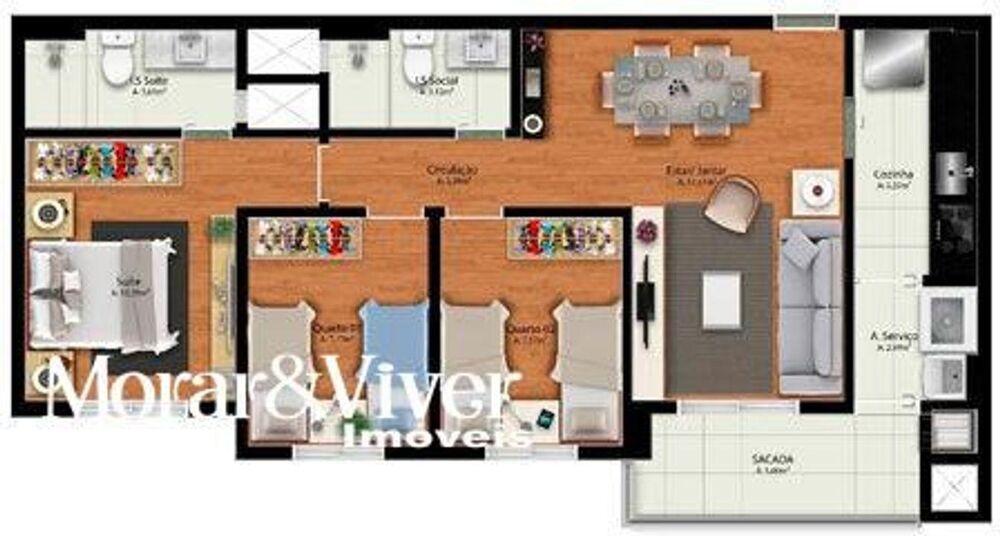 Apartamento, 3 quartos, 77 m² - Foto 10