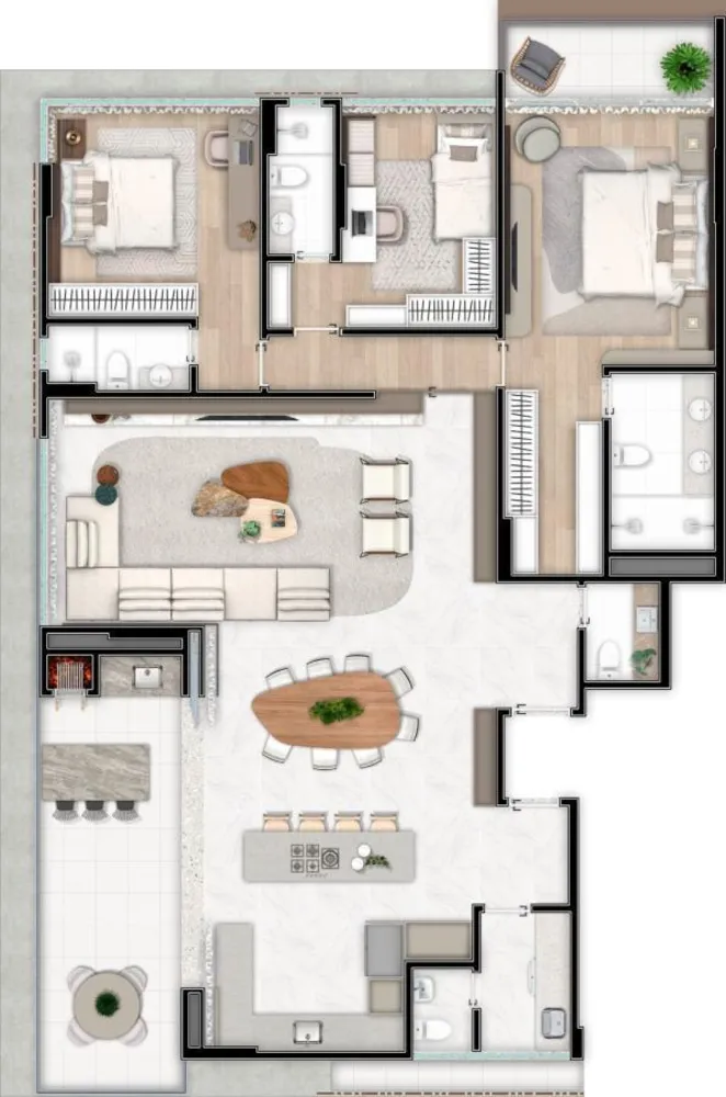 Apartamento, 3 quartos, 210 m² - Foto 15