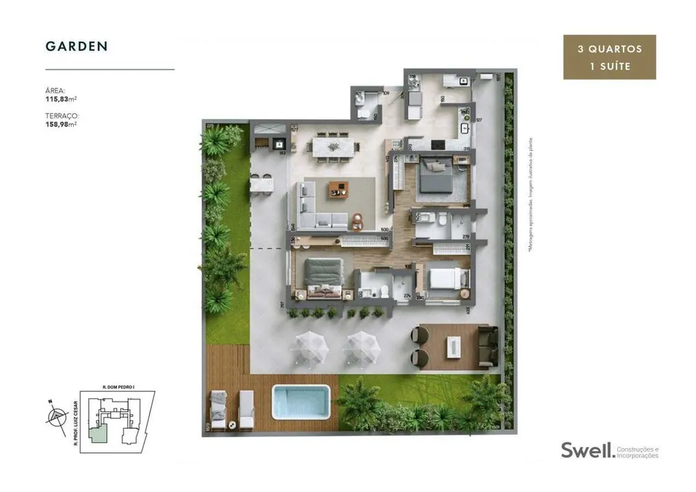 Cobertura, 3 quartos, 189 m² - Foto 6