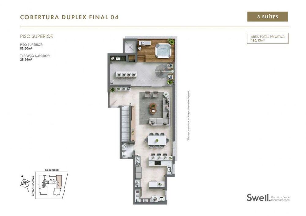 Cobertura à venda com 3 quartos, 189m² - Foto 4