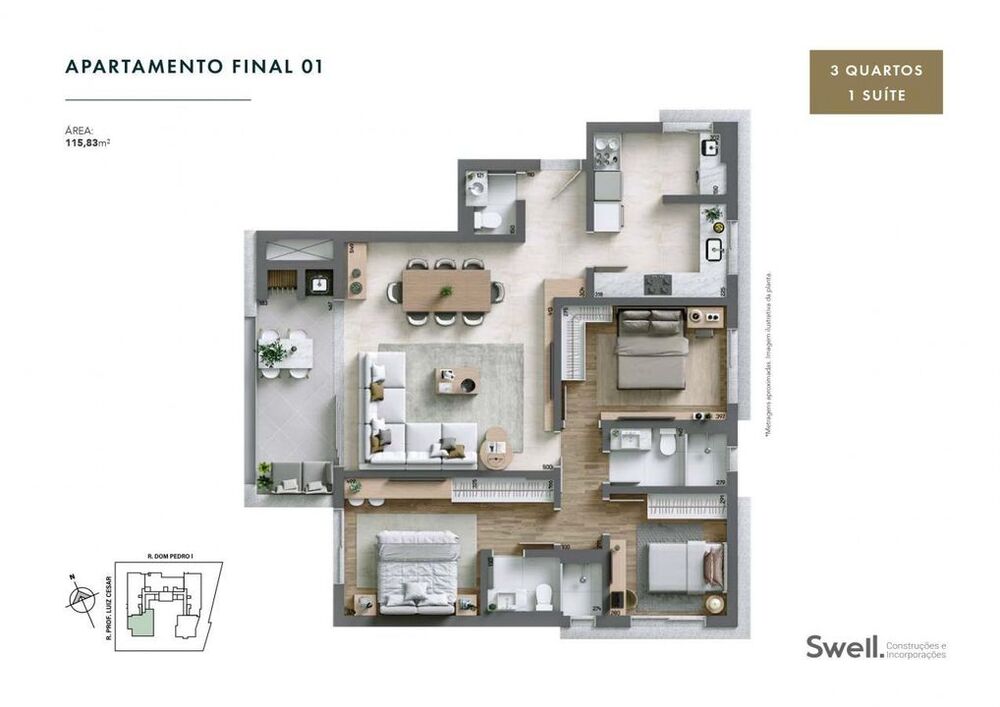 Cobertura à venda com 3 quartos, 189m² - Foto 1