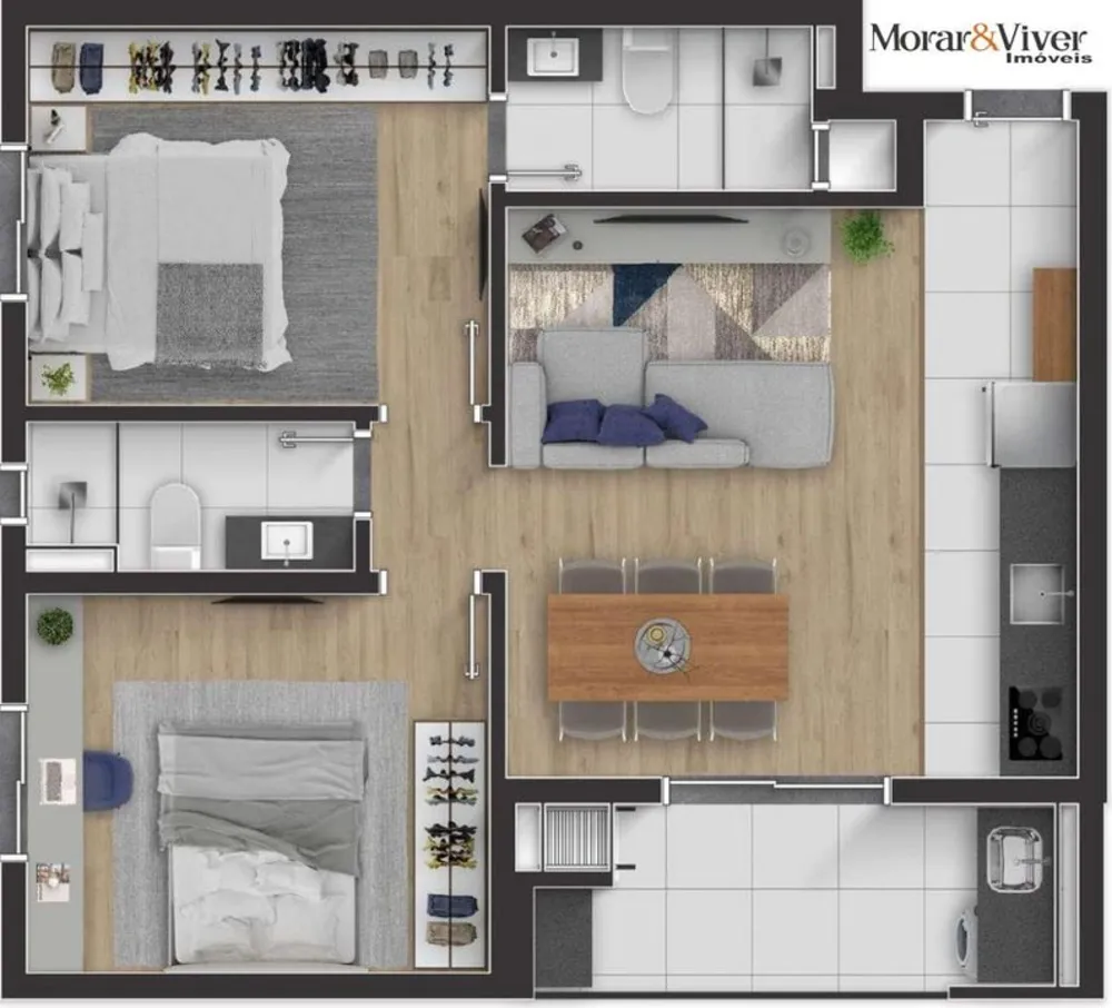 Apartamento, 2 quartos, 57 m² - Foto 12