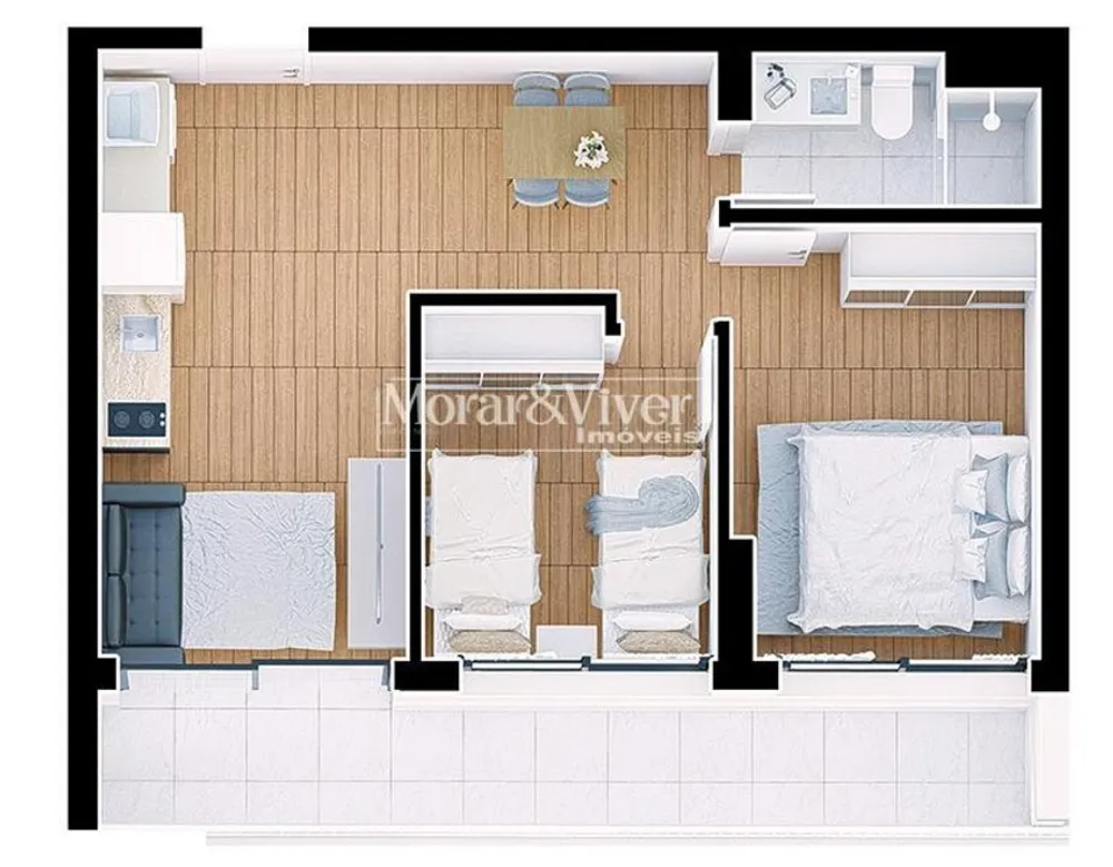 Apartamento, 2 quartos, 53 m² - Foto 17