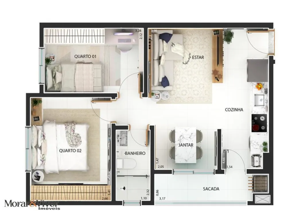 Apartamento, 2 quartos, 48 m² - Foto 19