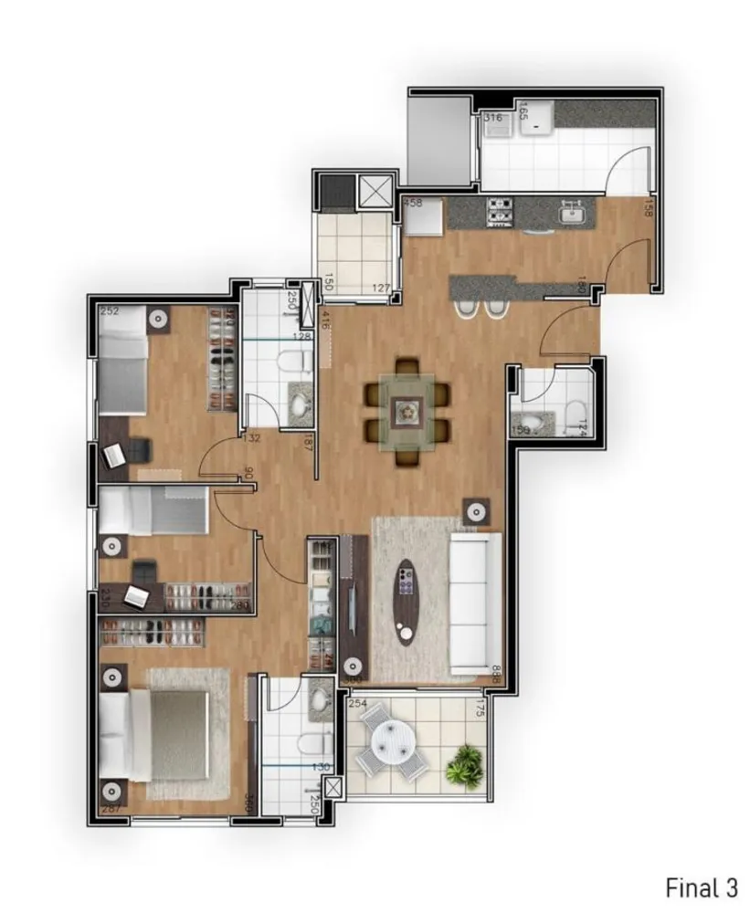 Apartamento, 3 quartos, 99 m² - Foto 7