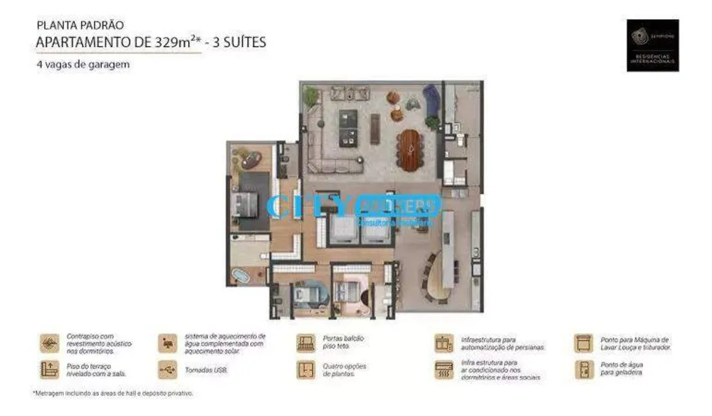 Apartamento, 4 quartos, 330 m² - Foto 2