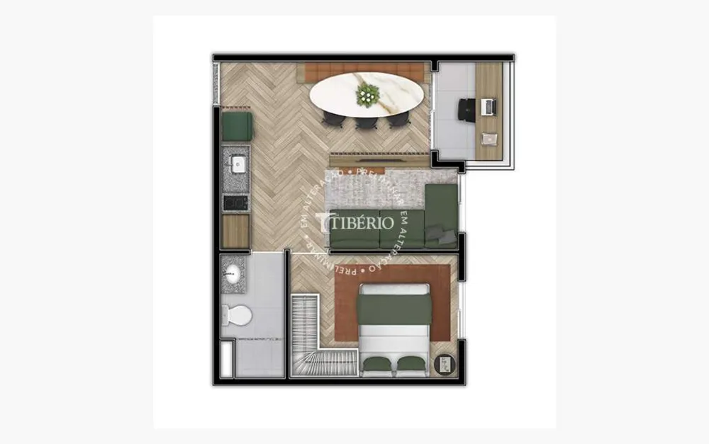 Apartamento, 1 quarto, 35 m² - Foto 2
