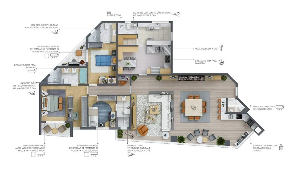 Cobertura, 4 quartos, 304 m² - Foto 2