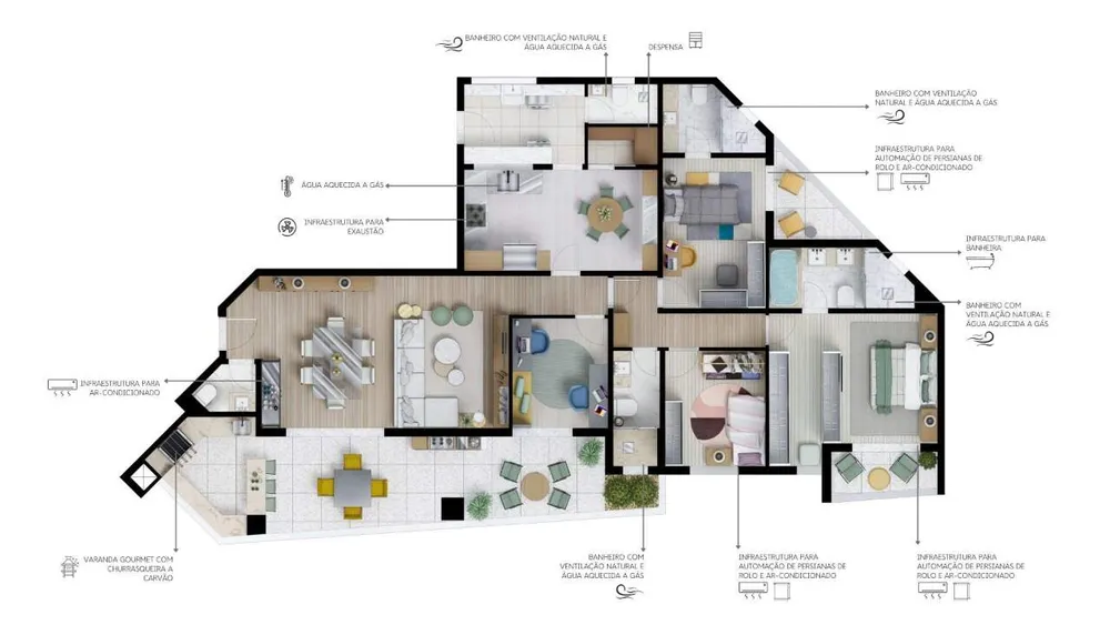 Cobertura, 4 quartos, 304 m² - Foto 1