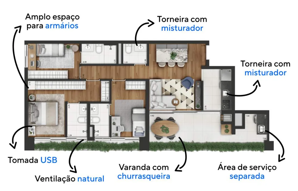 Apartamento, 3 quartos, 105 m² - Foto 4
