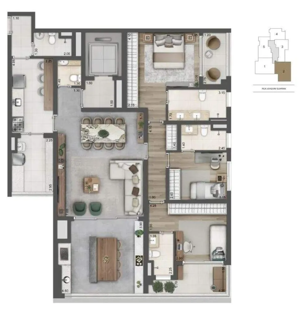 Apartamento, 3 quartos, 157 m² - Foto 9