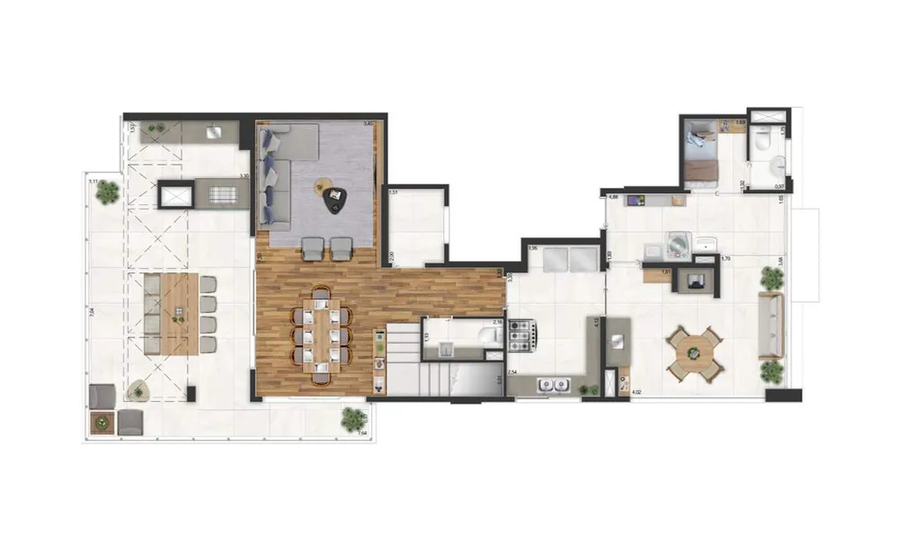 Cobertura, 3 quartos, 219 m² - Foto 4