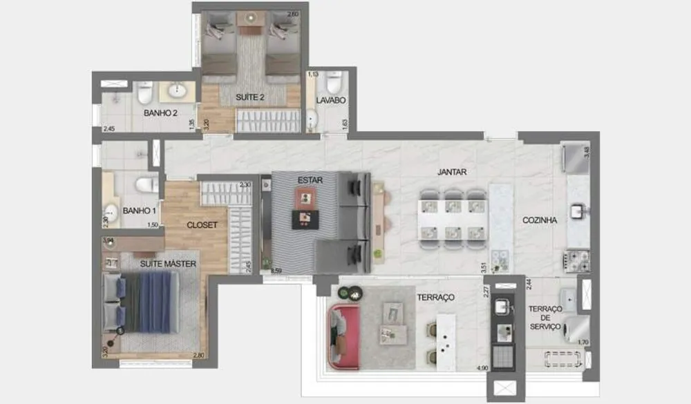 Apartamento, 3 quartos, 130 m² - Foto 4