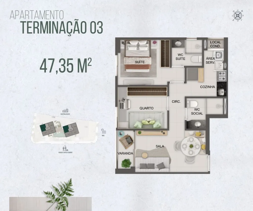 Apartamento, 2 quartos, 44 m² - Foto 7