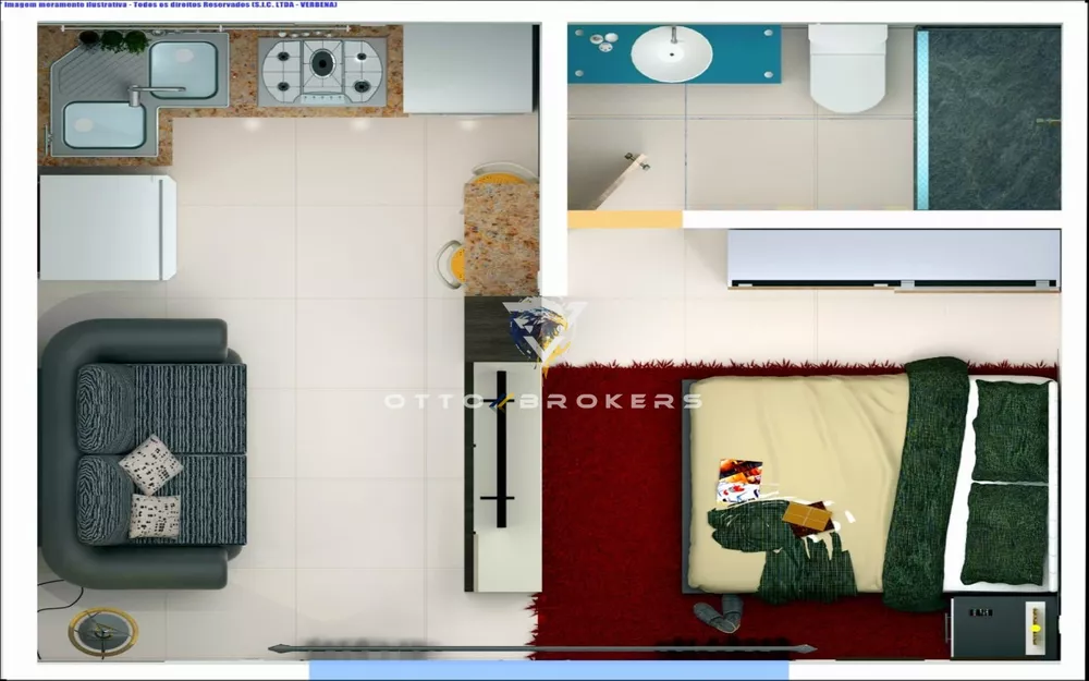 Flat/Apart Hotel, 1 quarto, 45 m² - Foto 3
