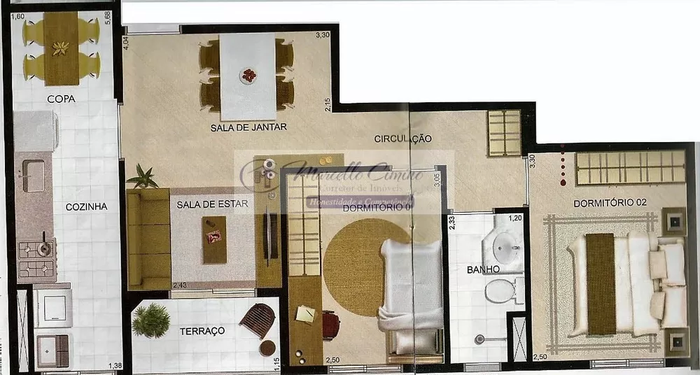 Apartamento, 2 quartos, 52 m² - Foto 8