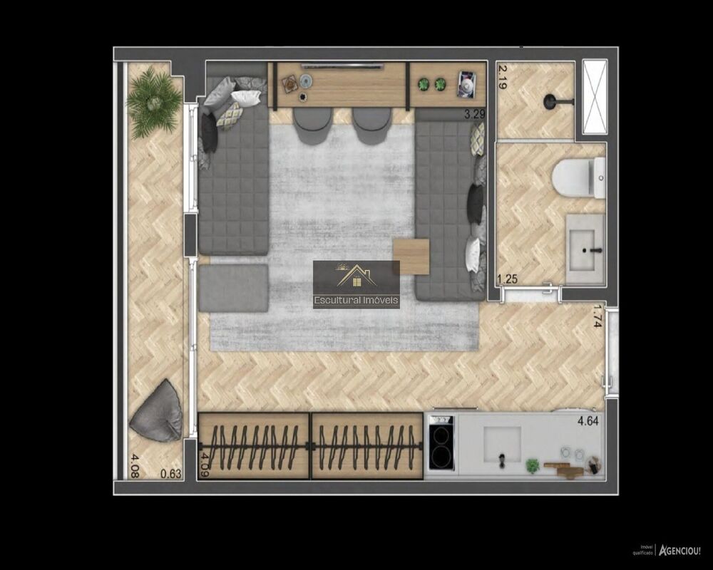 Apartamento à venda com 1 quarto, 24m² - Foto 12