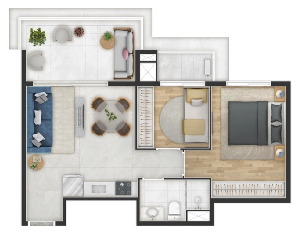 Apartamento, 2 quartos, 52 m² - Foto 13