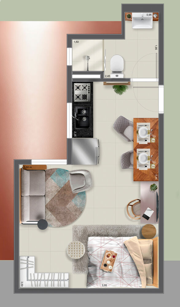 Apartamento, 1 quarto, 35 m² - Foto 16