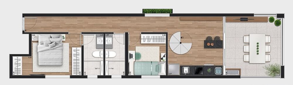 Apartamento, 2 quartos, 48 m² - Foto 15