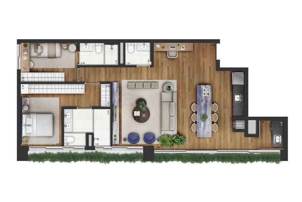 Apartamento, 3 quartos, 105 m² - Foto 6