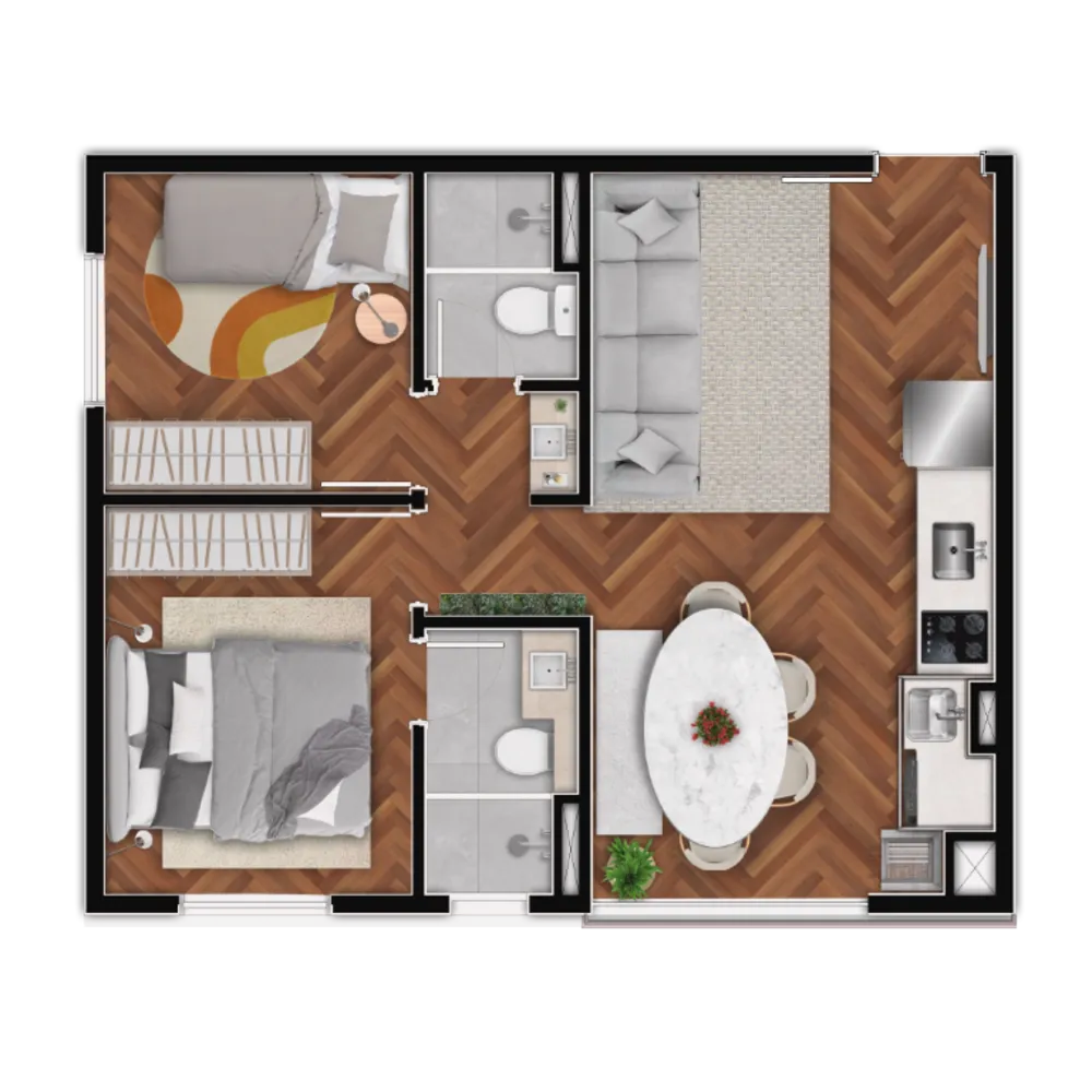Apartamento, 2 quartos, 33 m² - Foto 14