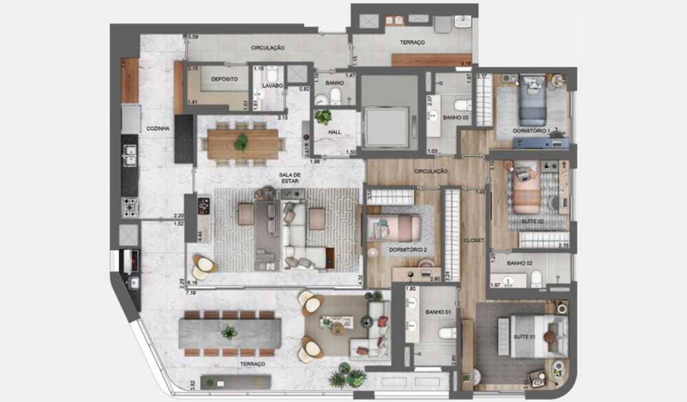 Apartamento, 4 quartos, 196 m² - Foto 16