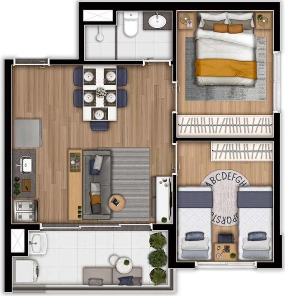 Apartamento, 2 quartos, 39 m² - Foto 7