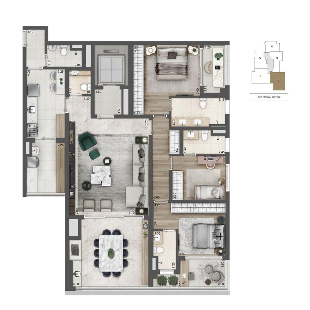 Apartamento, 3 quartos, 156 m² - Foto 11