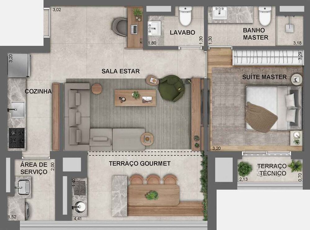 Apartamento, 2 quartos, 66 m² - Foto 4