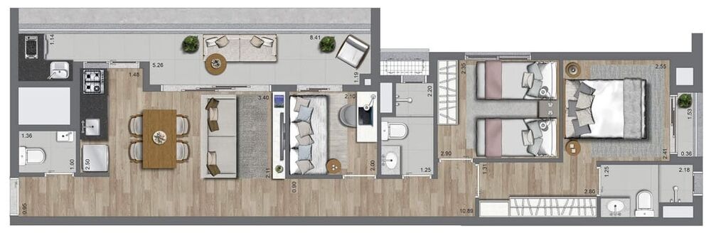 Apartamento, 3 quartos, 70 m² - Foto 8