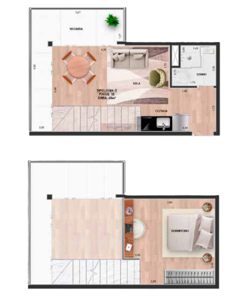 Apartamento, 1 quarto, 31 m² - Foto 5
