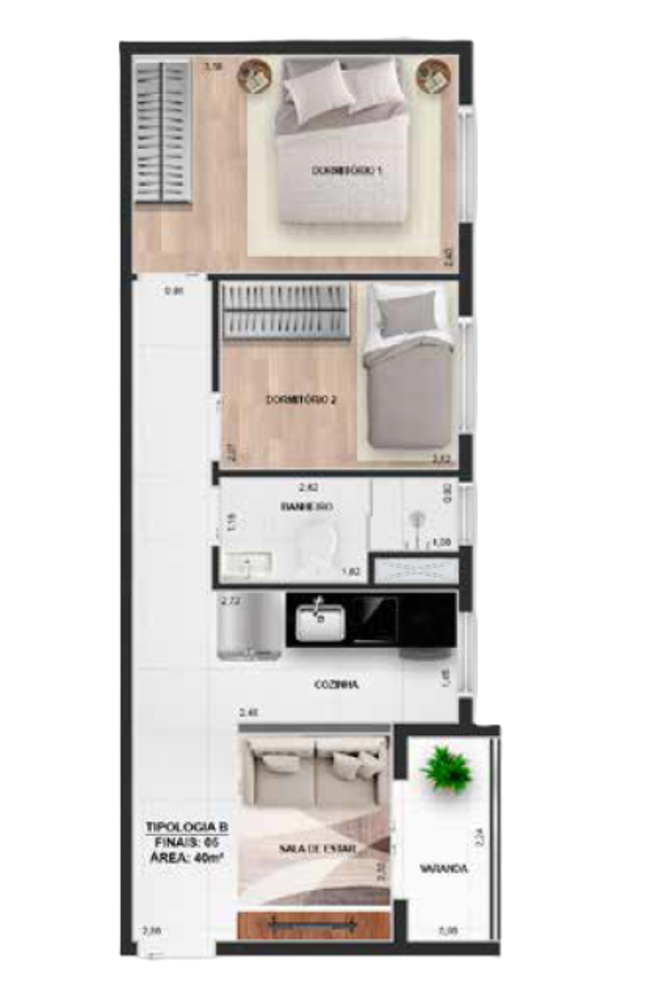 Apartamento, 1 quarto, 31 m² - Foto 10