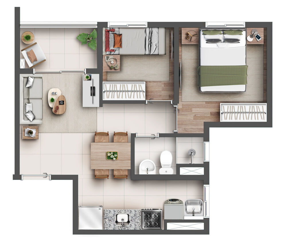 Apartamento, 2 quartos, 39 m² - Foto 16