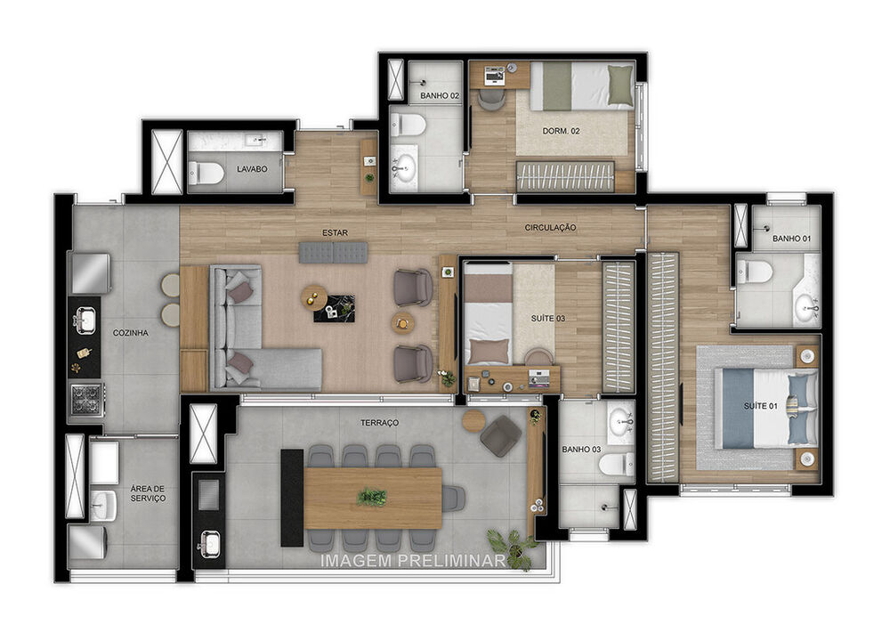 Apartamento à venda com 3 quartos, 84m² - Foto 14