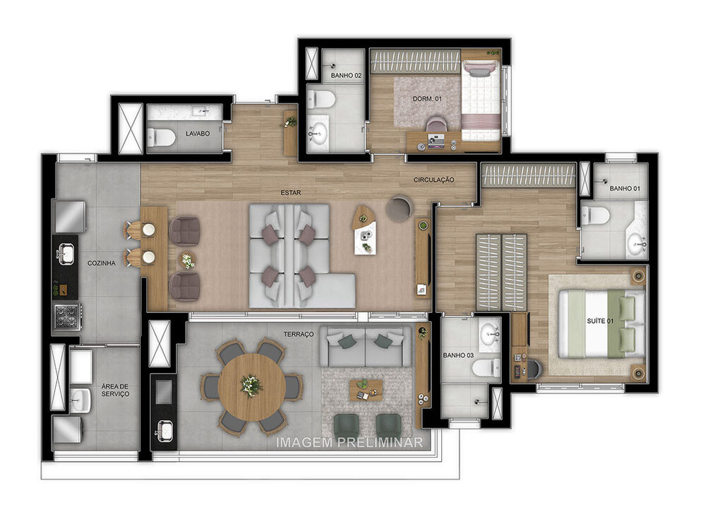 Apartamento à venda com 3 quartos, 84m² - Foto 15