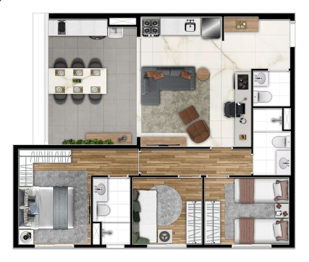 Apartamento, 2 quartos, 49 m² - Foto 16